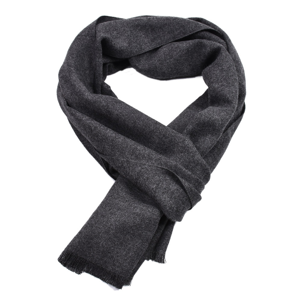Muffler Men Wool - Bufanda de Cachemira de Color sólido,
