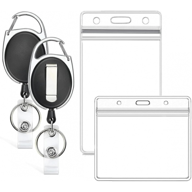 Lanyard Badge Holder - Paquete de 2 Porta Tarjetas de