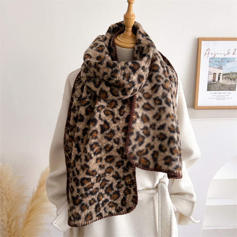 Pashmina Wrap Large - Bufanda de Leopardo para Otoño e