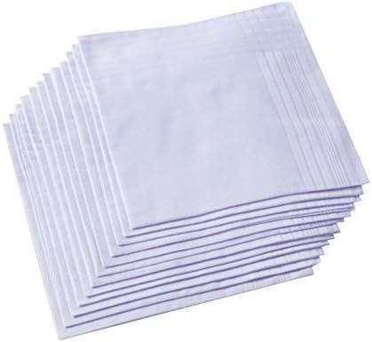 Handkerchief Cotton Men - Pañuelo de hombre 100% algodón blanco