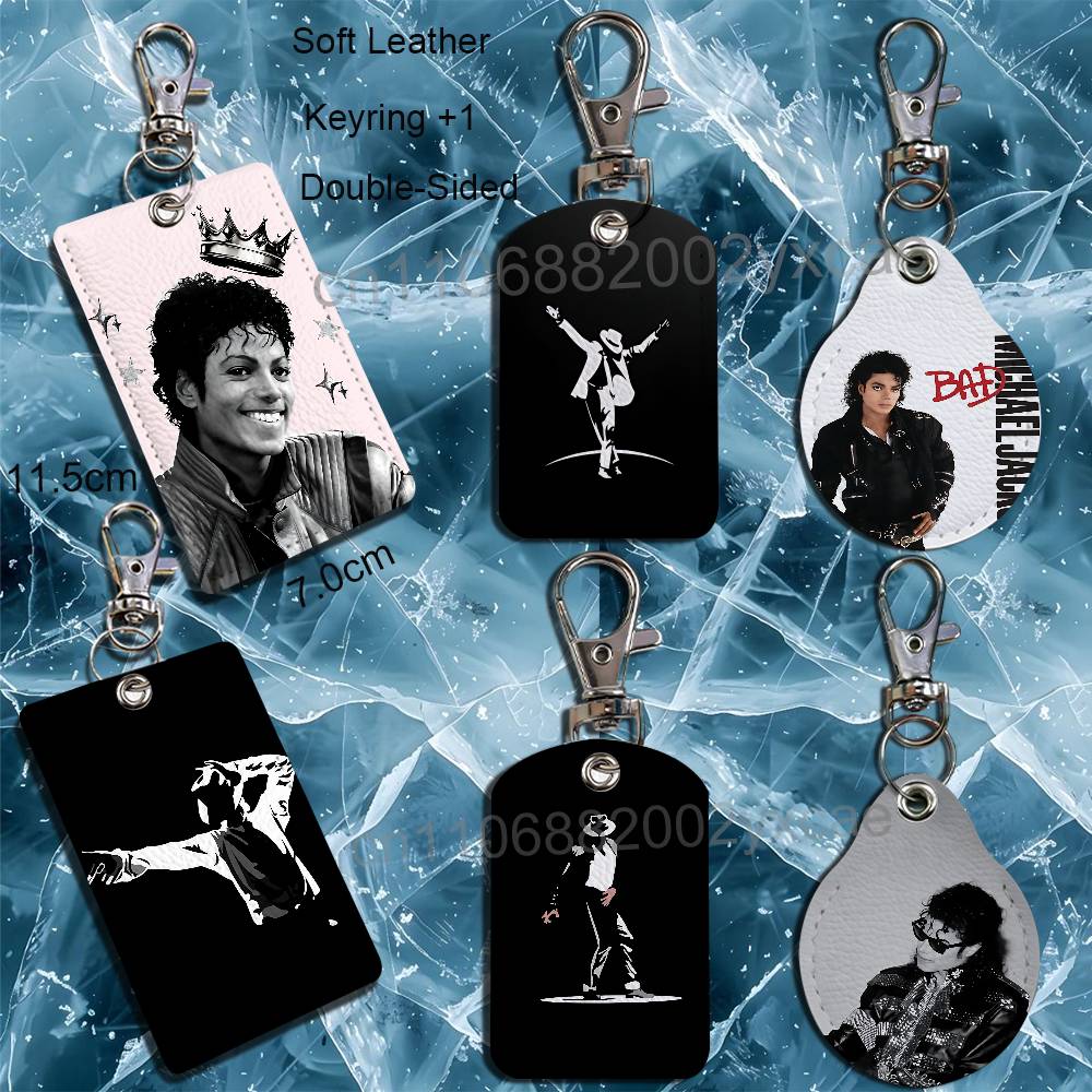 Lanyard Badge Holder - MJ - Llavero de cuero de
