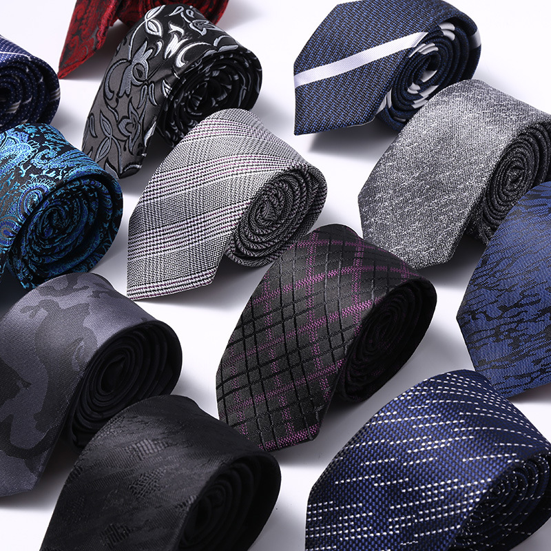 Skinny Tie Men - Corbatas ajustadas de lujo de 6CM