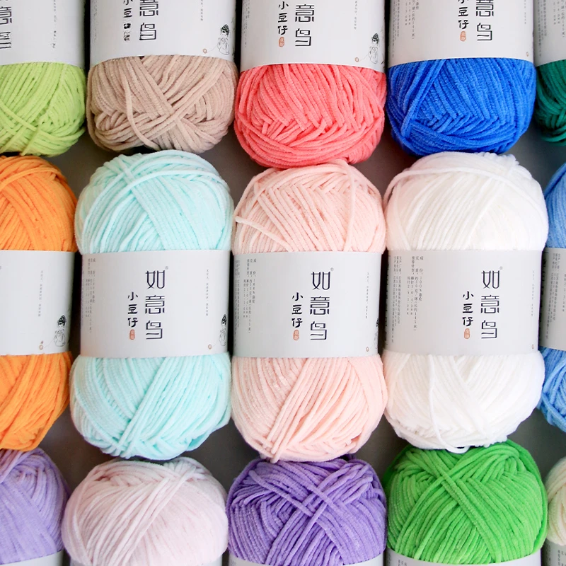Woven Scarf Blanket - Hilo de Chenilla Fino de 3mm,