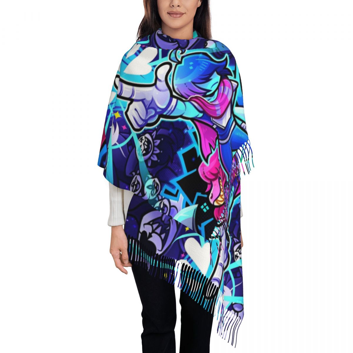 Deltarunes Chal Wraps Bufanda  - Pashmina Wrap Large reseña y precio