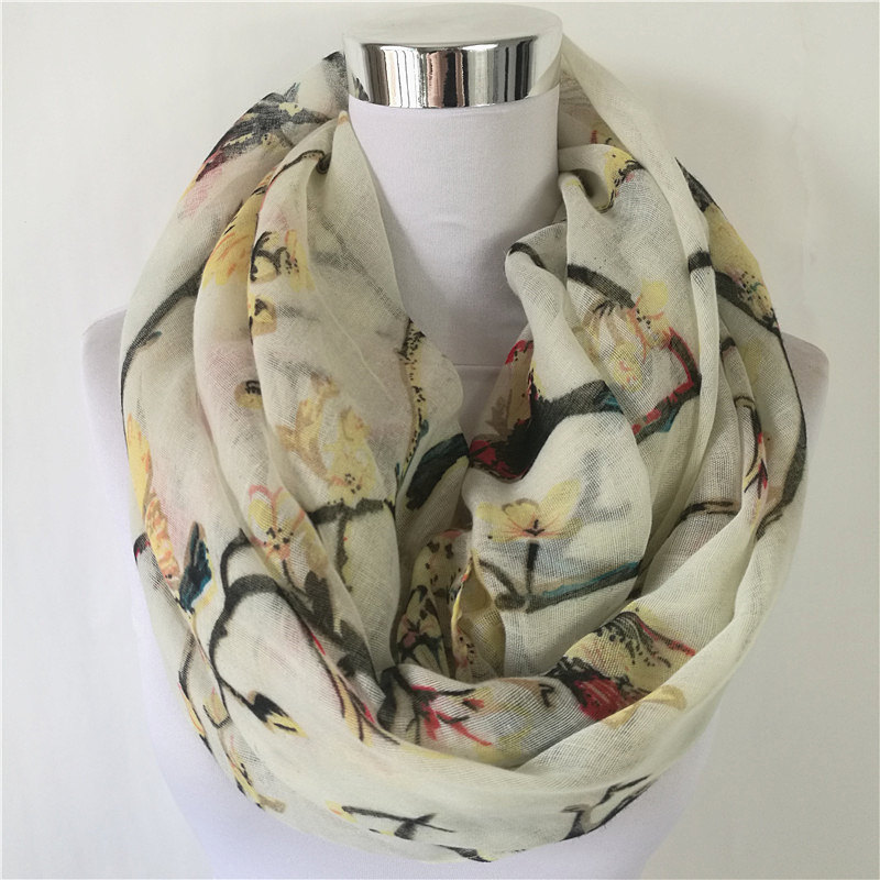 Nueva bufanda de viscosa con e - Infinity Scarf Knit reseña y precio