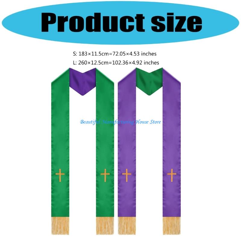 E56A 2 uds. Bufanda Pastor Rev - Stole Wedding Shawl reseña y precio