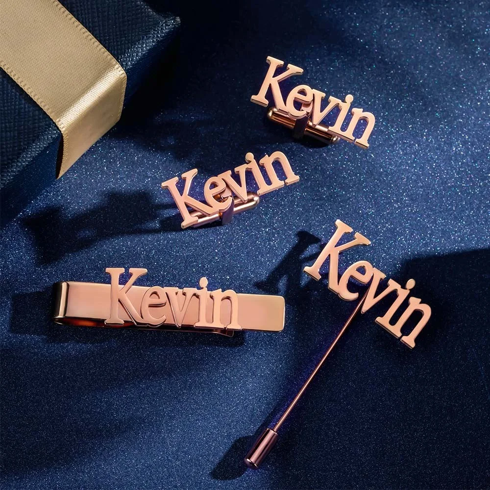 Gemelos personalizados/Pin de  - Tie Bar Set Gift reseña y precio