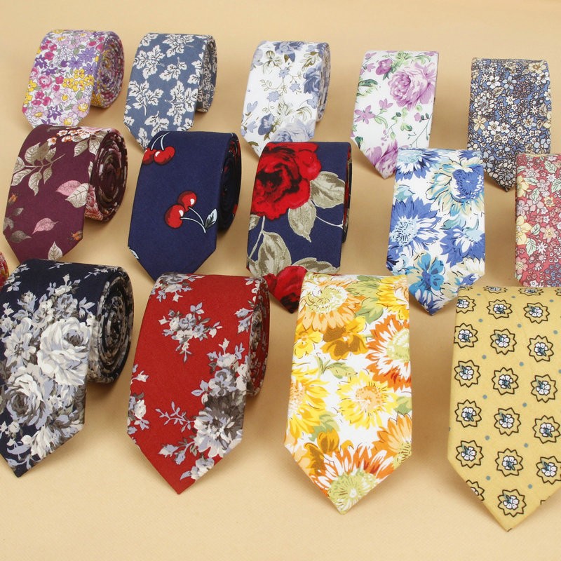Nueva corbata Floral para homb - Skinny Tie Men reseña y precio