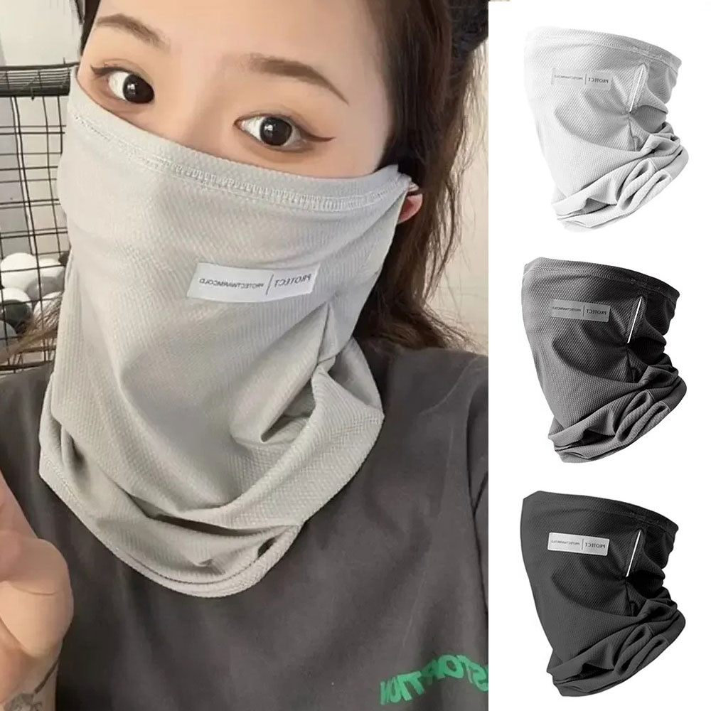 Protector solar de seda helada - Face Scarf Mask reseña y precio