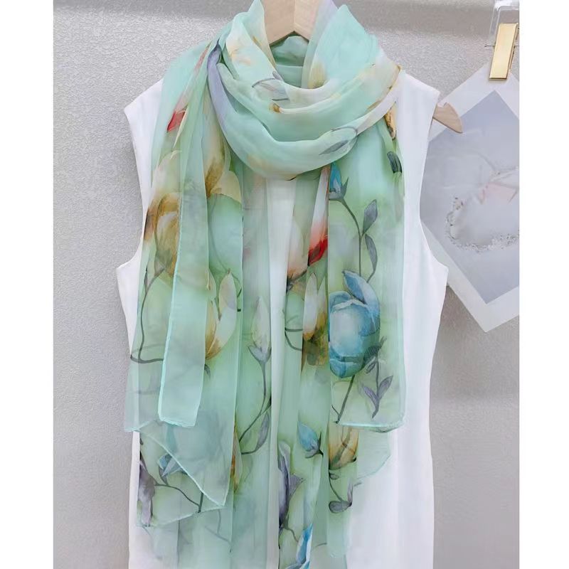 2025 nueva bufanda de seda sua - Pashmina Wrap Large reseña y precio