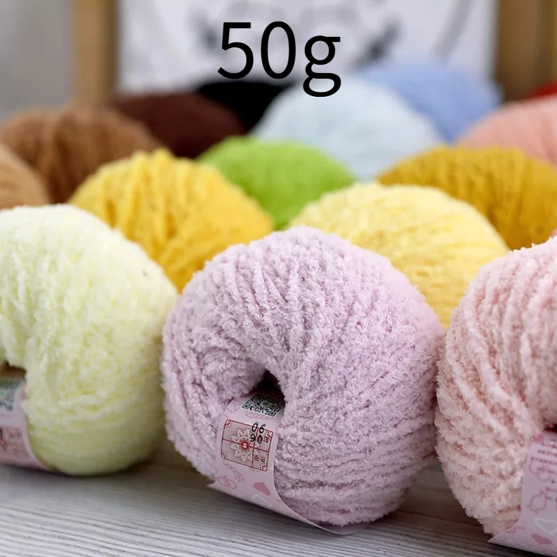Hilo de Felpa Corta de 50g y 7 - Woven Scarf Blanket reseña y precio