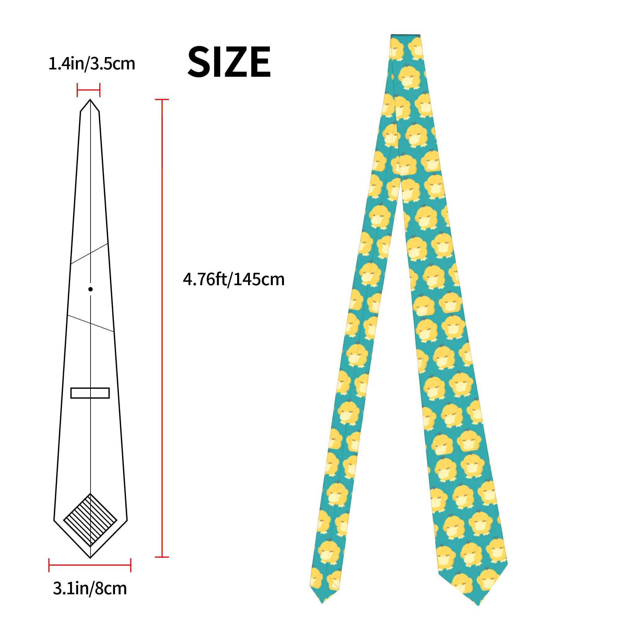 Corbatas Psyduck Kawaii Unisex - Skinny Tie Men reseña y precio
