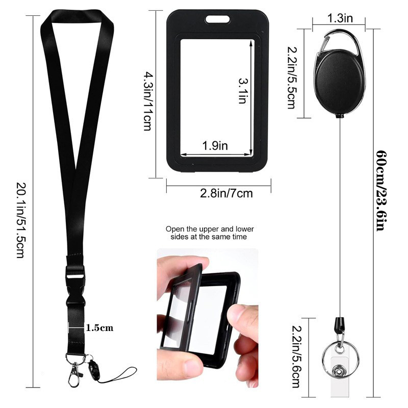 Porta credenciales de plástico - Lanyard Badge Holder reseña y precio