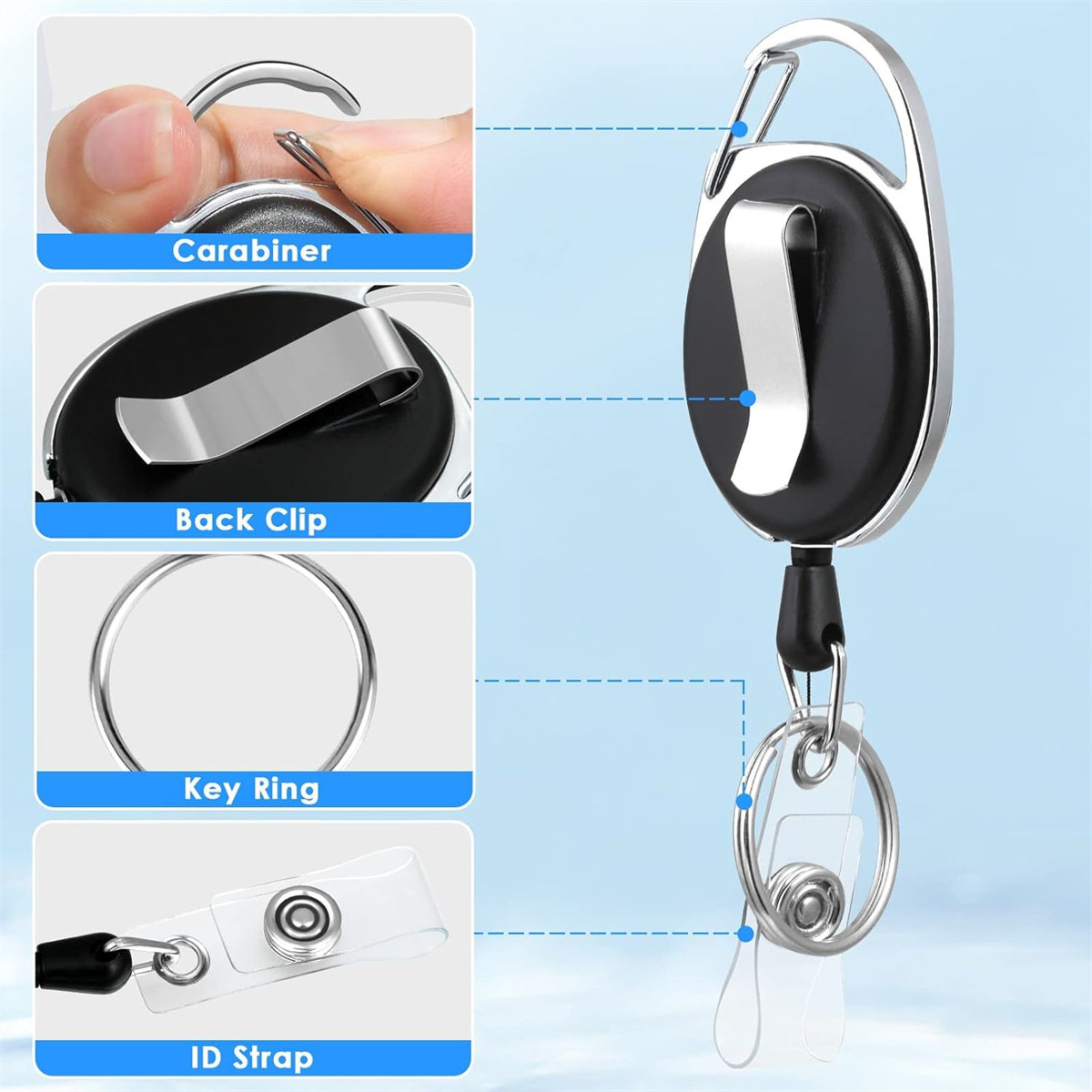 Porta credenciales de plástico - Lanyard Badge Holder reseña y precio
