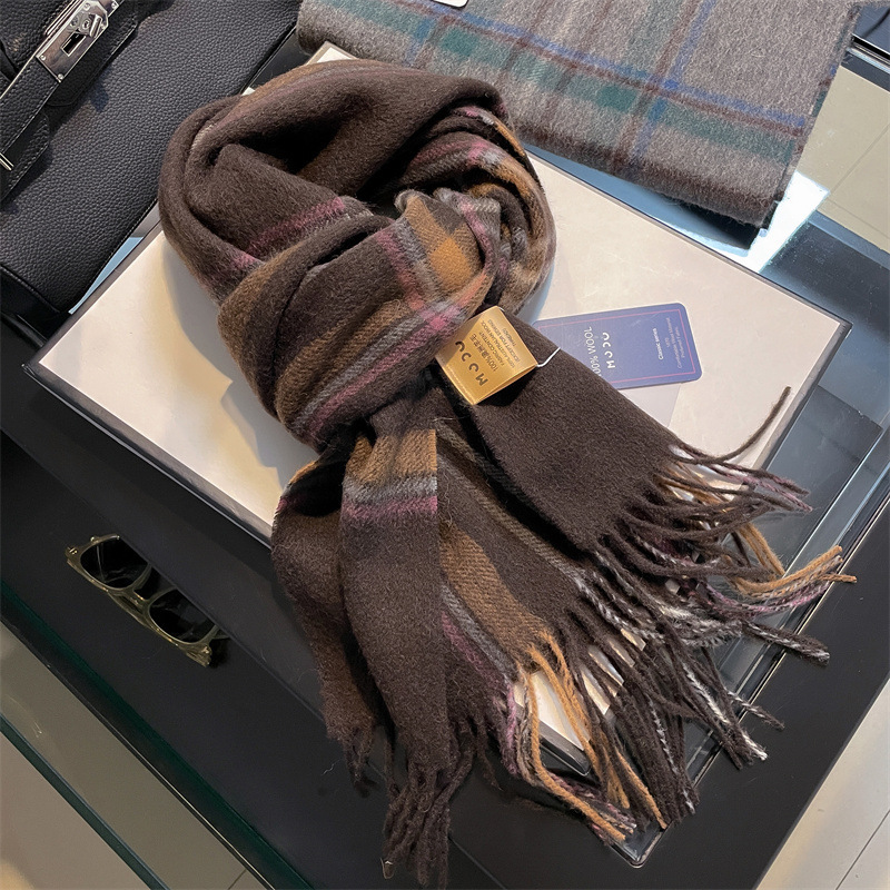 Bufanda de lana 100% pura de a - Muffler Men Wool reseña y precio