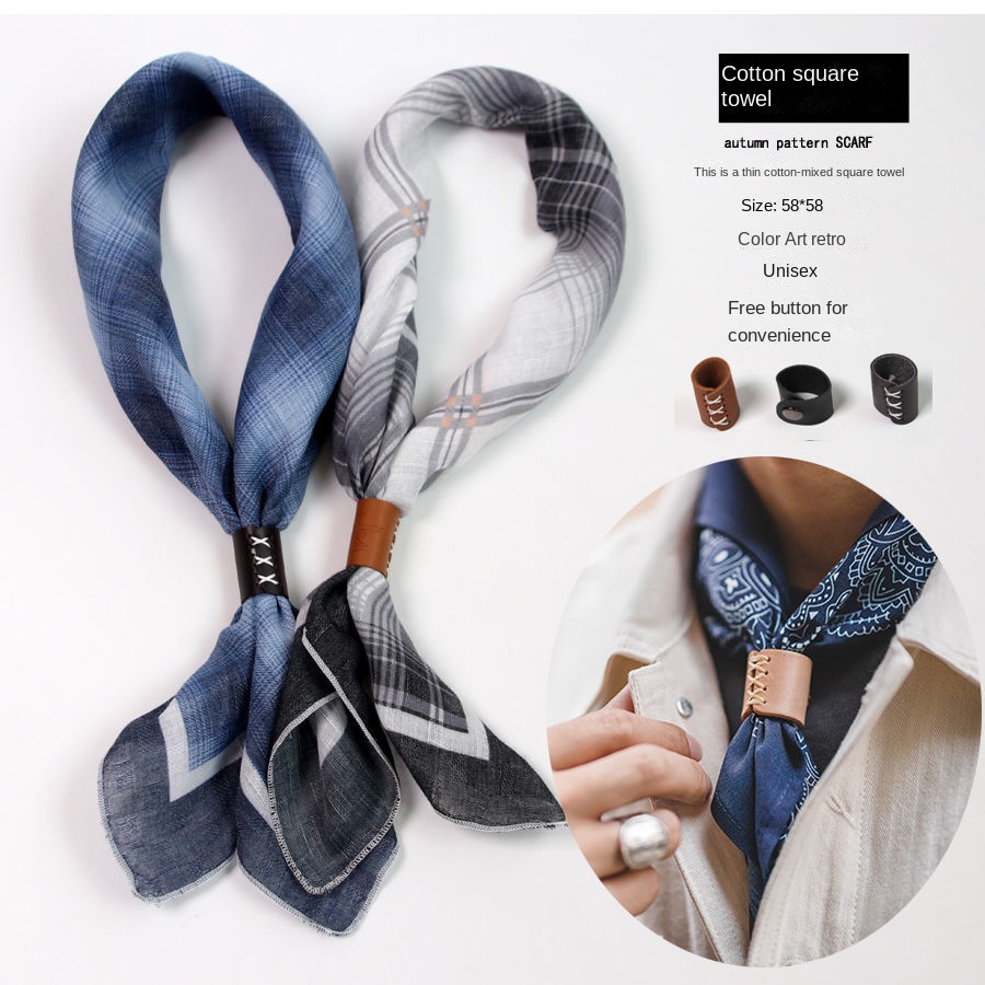 Bufanda cuadrada para hombre c - Ascot Neck Scarf reseña y precio