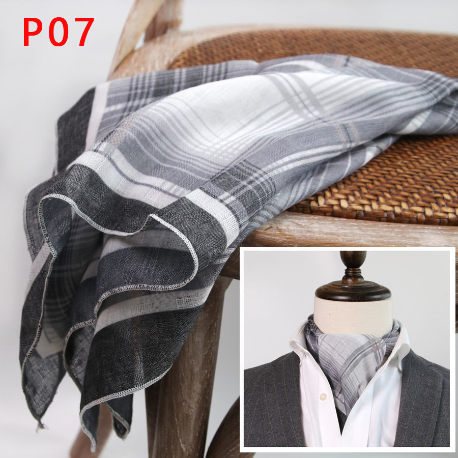 Bufanda cuadrada para hombre c - Ascot Neck Scarf reseña y precio