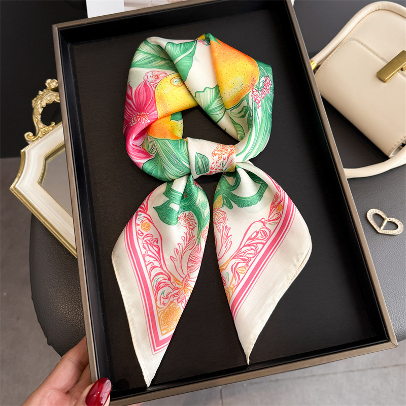 Bufandas cuadradas de seda con - Ascot Neck Scarf reseña y precio