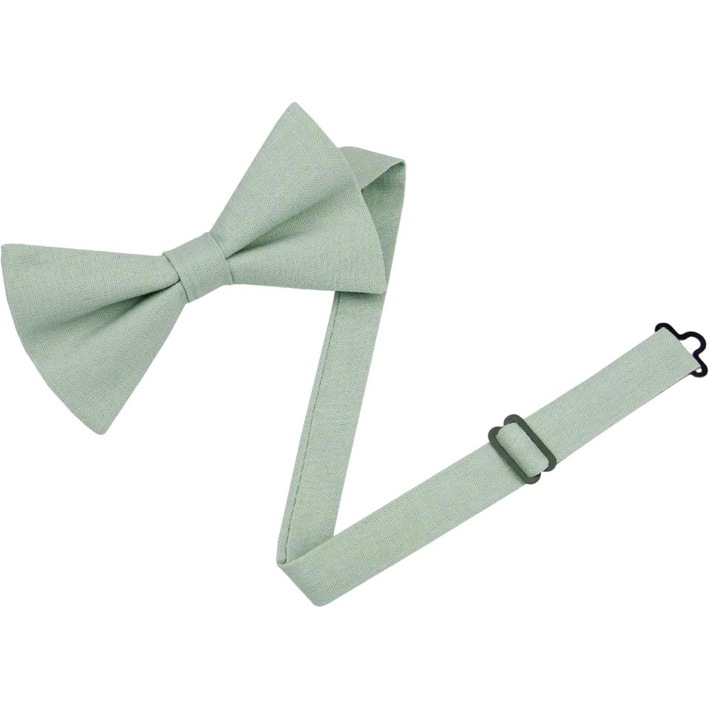 Corbatas de Lazo de Lino y Alg - Bow Tie Pre Tied reseña y precio
