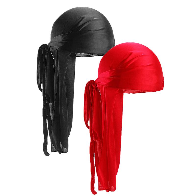 2 uds. Durags de satén sedoso  - Bandana Doo Rag reseña y precio