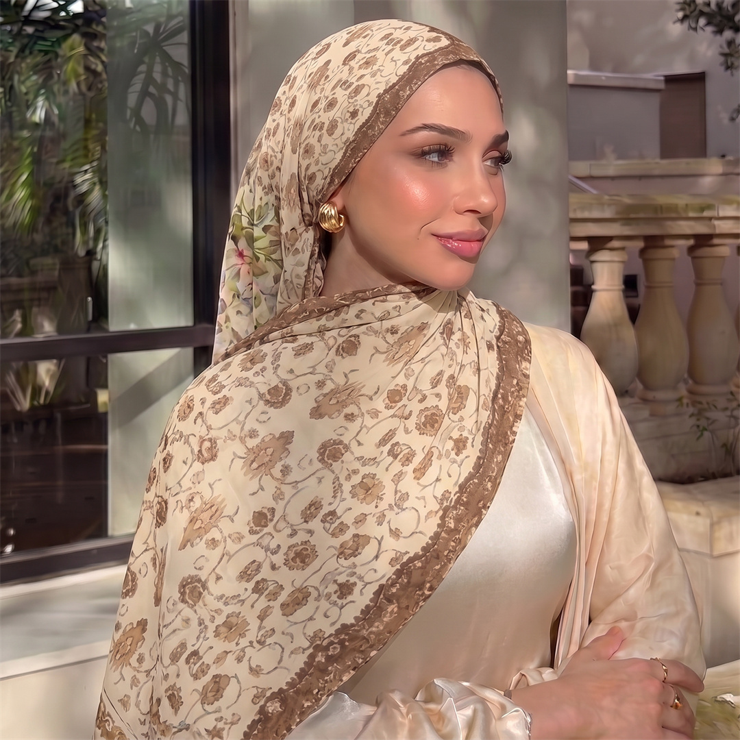 Hiyab con Estampado Floral Vin - Head Wrap Turban reseña y precio