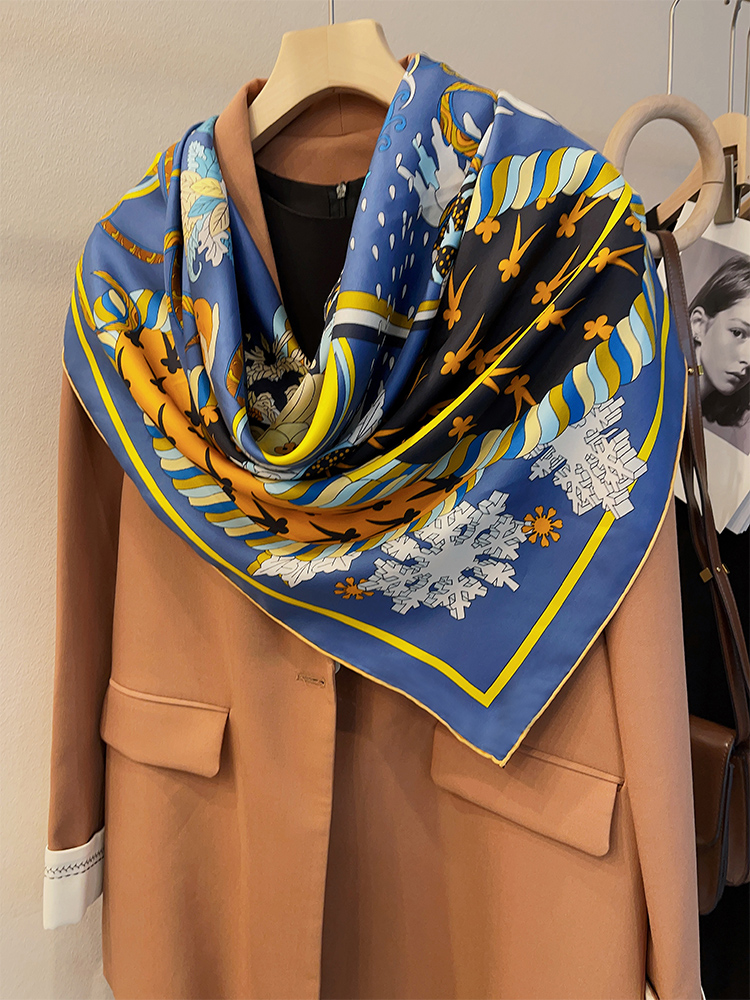 Bufandas grandes de seda de mo - Scarf Silk Square reseña y precio